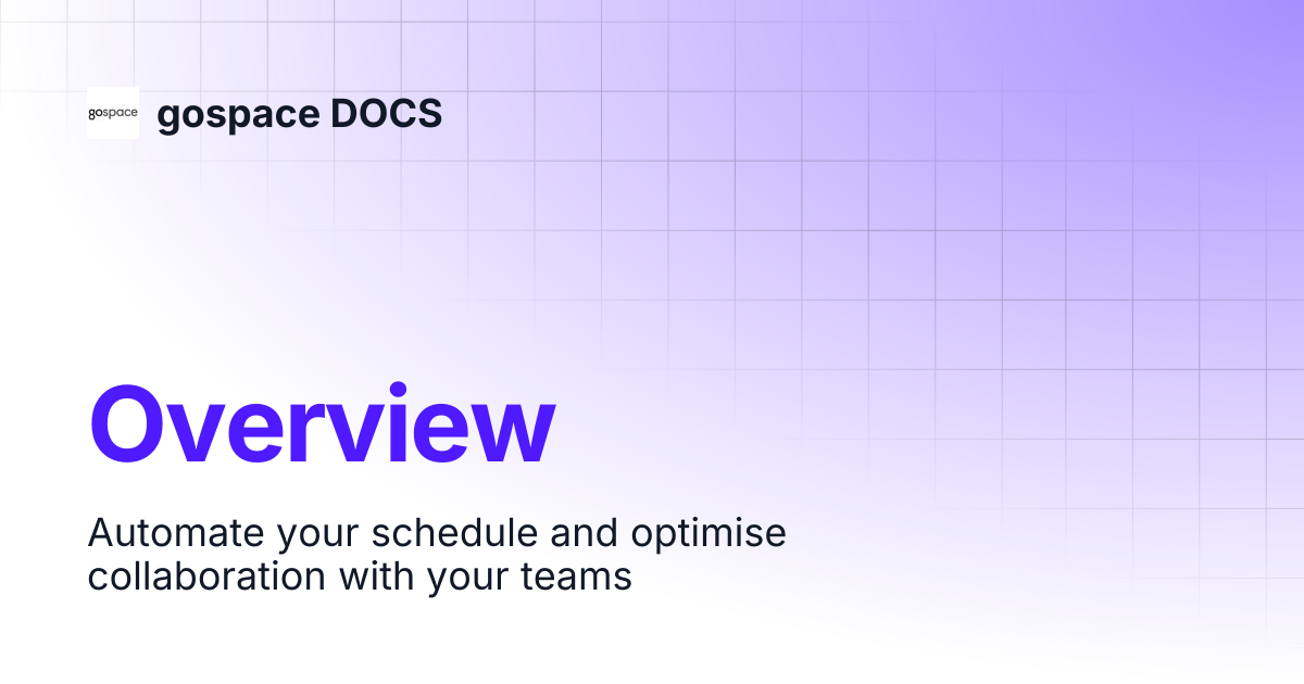 Overview | gospace DOCS