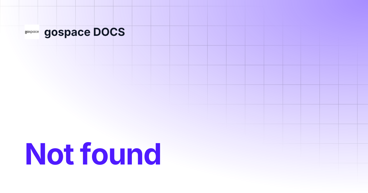 Best case data requirements | gospace DOCS